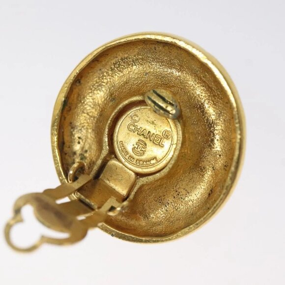 CHANEL Earring metal Gold CC Auth bs25494 - Picture 10 of 10